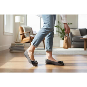 Paul Mayer Gaze Suede Ballet Flat -Size 7B -NIB